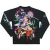 Battou Musume Men's Long Sleeve T-Shirt, 251852 (3L, Black)
