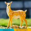 Luminous Fiberglass Sika Deer Sculpture for Garden Lawn Decoration