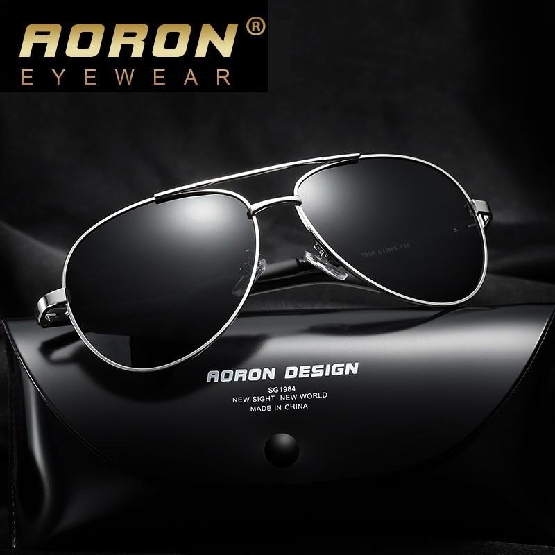 Купить Мужские поляризационные солнцезащитные очки в металлической ...