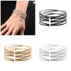 Multilayer Crystal Cuff Bracelet for Women Sparkling Rhinestones Bangle Handmade Jewelry Accessory for Any Outfit