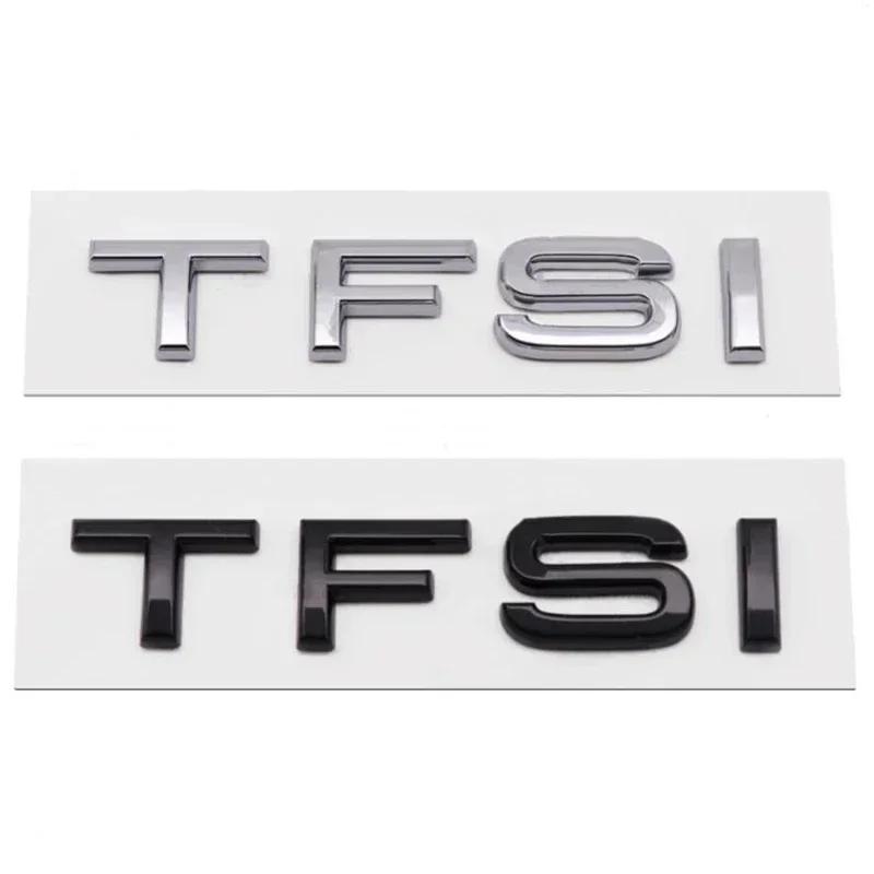 ABS Car 30 35 40 45 50 55 60 TFSI TDI Letters Logo Trunk Badge Emblem Decals Sticker For hot A6 A1 Q3 Q5 Q7 A4 A3 B5 B6 B7 B8