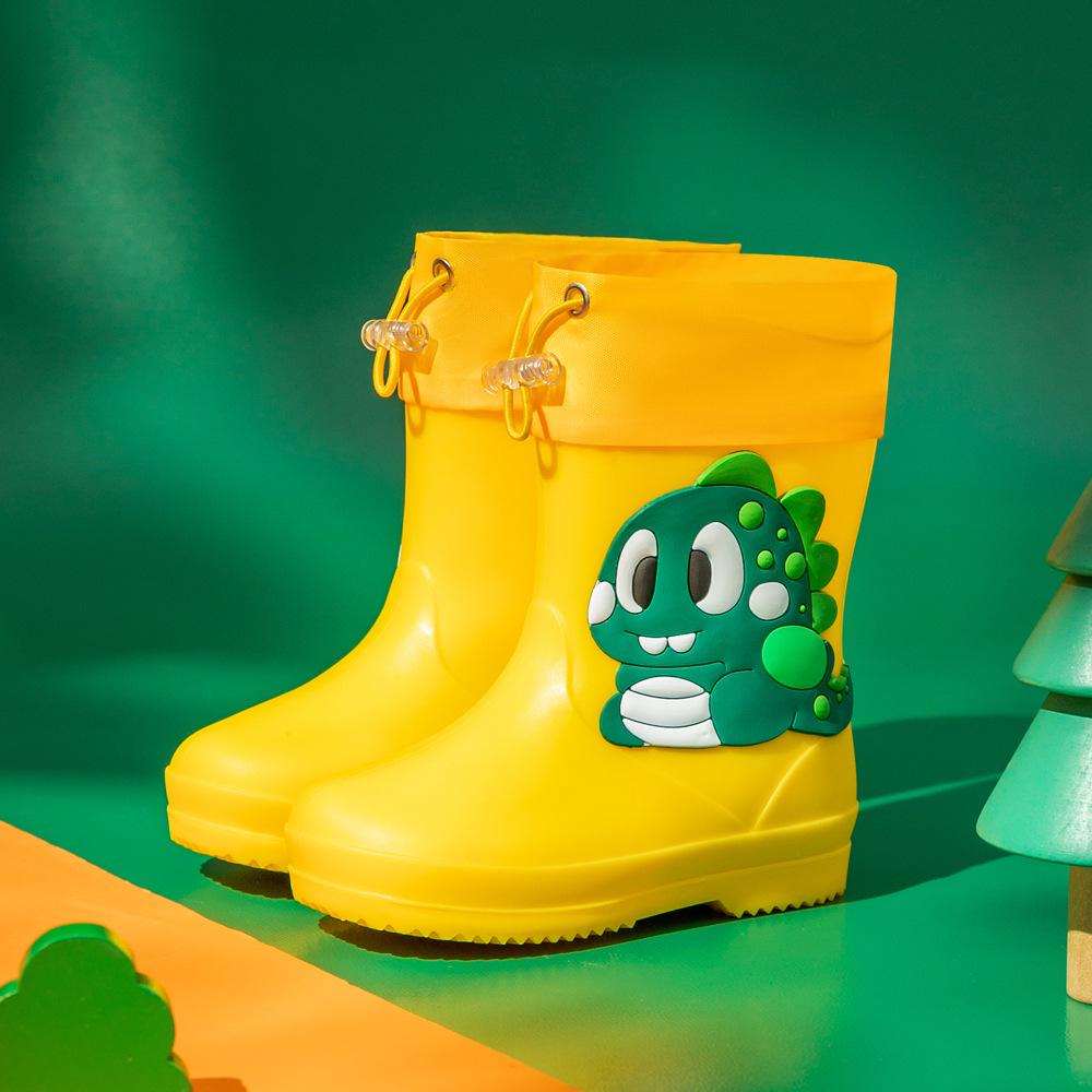Unisex Toddler Waterproof Cartoon Rain Boots for Kids - Rubber, Short, Outdoor