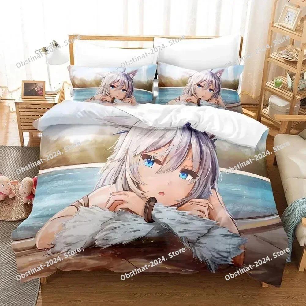 Anime Redo of Healer Bedding Set Boys Girls Twin Queen Size Duvet Cover Pillowcase Bed Kids Adult Fashion Home Textile