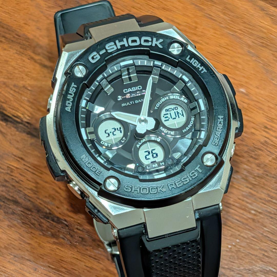 Solar CASIO G-SHOCK GST-W300 G-STEEL D buckle
