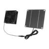 Solar Panel Fan Kit Monocrystalline Silicon 2200RPM Solar Exhaust Fan with Protective Cover for