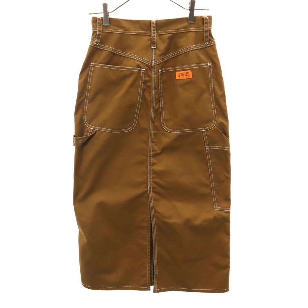 UNIVERSAL OVERALL Painter Long skirt S Brown Women Used