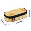 Pencil Bag Spacious Storage Secure Zipper 300D Polyester with Mesh Divider Pen Holders and Spacious Main Compartment for Students