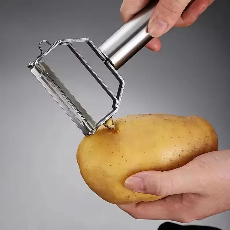 Stainless Steel Peeler Double-Head Kitchen Vegetable Peeler Carrot Potato Peeler Melon Planer Cucumber Slicer Kitchen Supplies