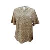 Fashionable Commuting Loose Short-sleeved Round Neck Tops For Women With Sequined T-shirts