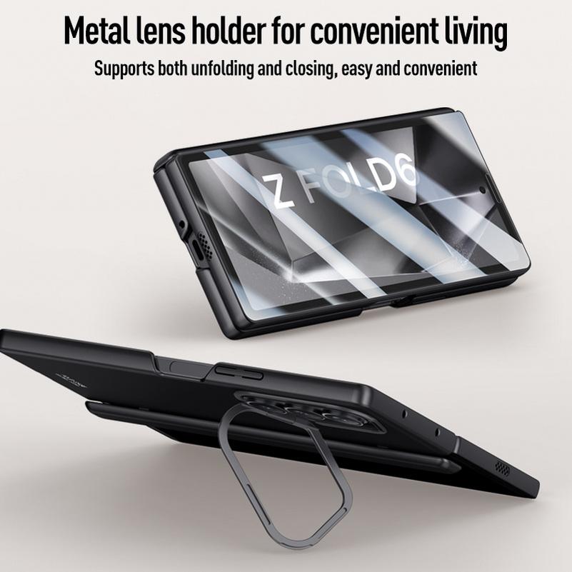 Magsafe Magnetic With Privacy Tempered Glass Flim Full Protect Case For Samsung Galaxy Z Fold 6 Fold6 Spring Hinge Holder Cover