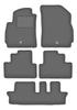 Velour Graphite Car Mats For: CHevrolet Orlando I 7-seater (2011-2015)