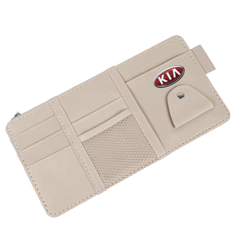 1Pcs Car Sun Visor Point Type Multi-function Storage Bag Car Accessories For Kia Rio Sportage R K3 K4 K5 K6 K7 K8 Ceed Sorento Cerato Soul