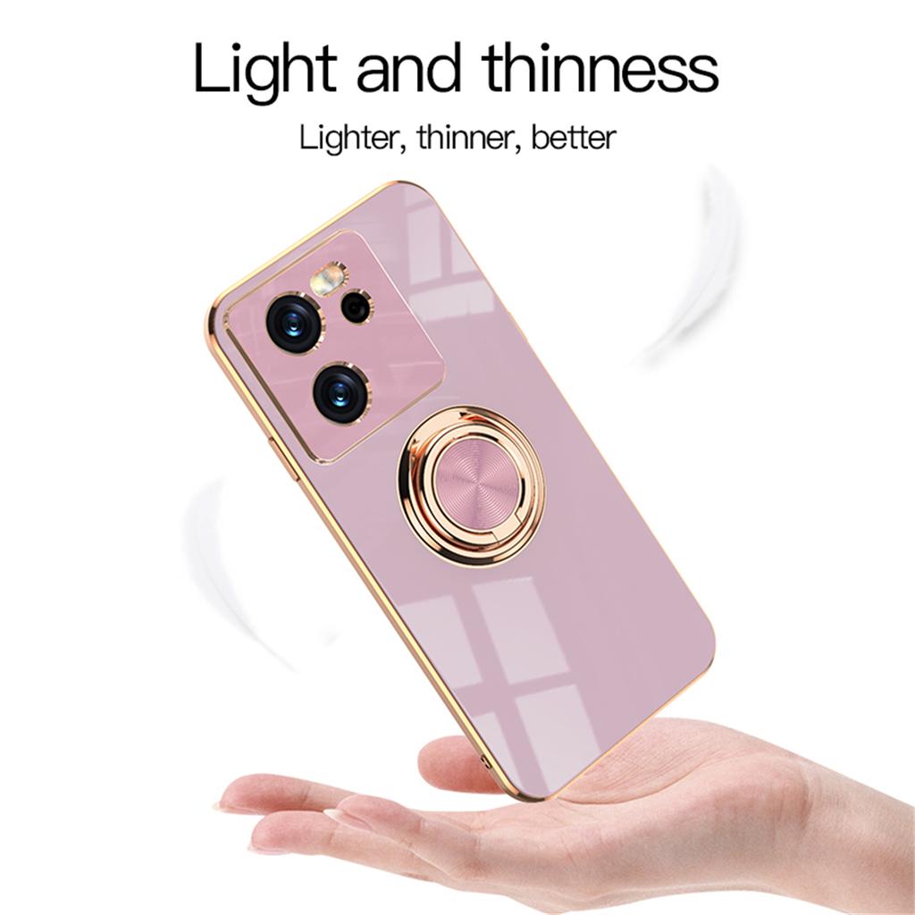 For Xiaomi 14T Plating Glossy Silicone Case For Xiaomi 14 T 13T 12T 11T 13 12 11 Lite 5G 12X 10T 10 12S 14T Pro Ring Stand Cover