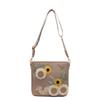 New Design Niche Embroidery Three-dimensional Sunflower Pastoral Style Bucket Bag Fashionable Foreign Style Versatile Messenger Bag Women