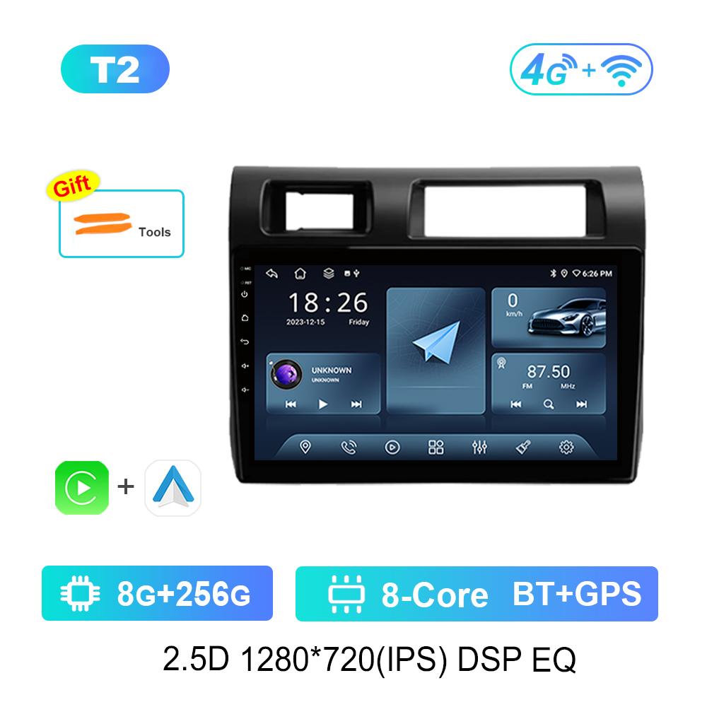 Video Multimedia Player for Toyota Land Cruiser LC 70 Series 2007 - 2020 Android Car WiFi+4G GPS IPS Screen Head Unit DSP Stereo