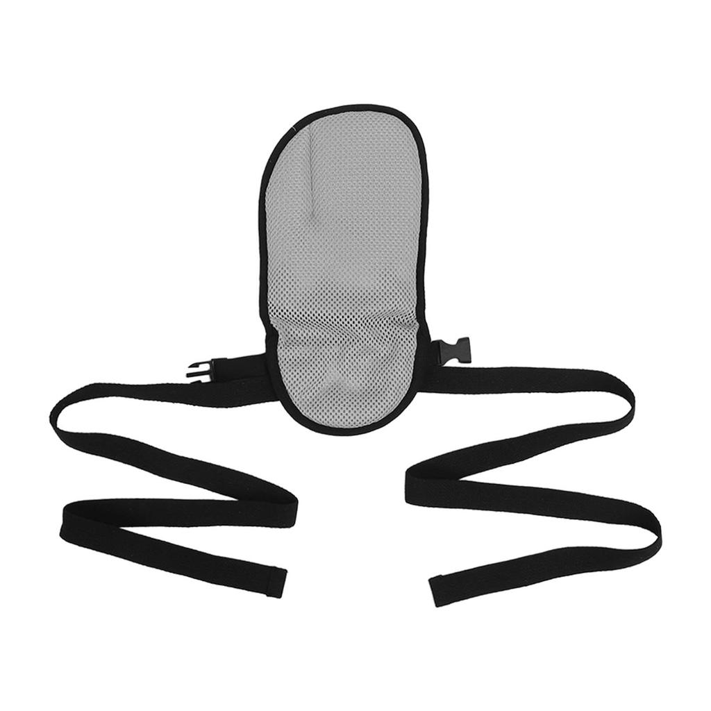 Mesh Dementia Hand Restraint Glove Breathable Adjustable Safety Control Mitt for Elderly Gray