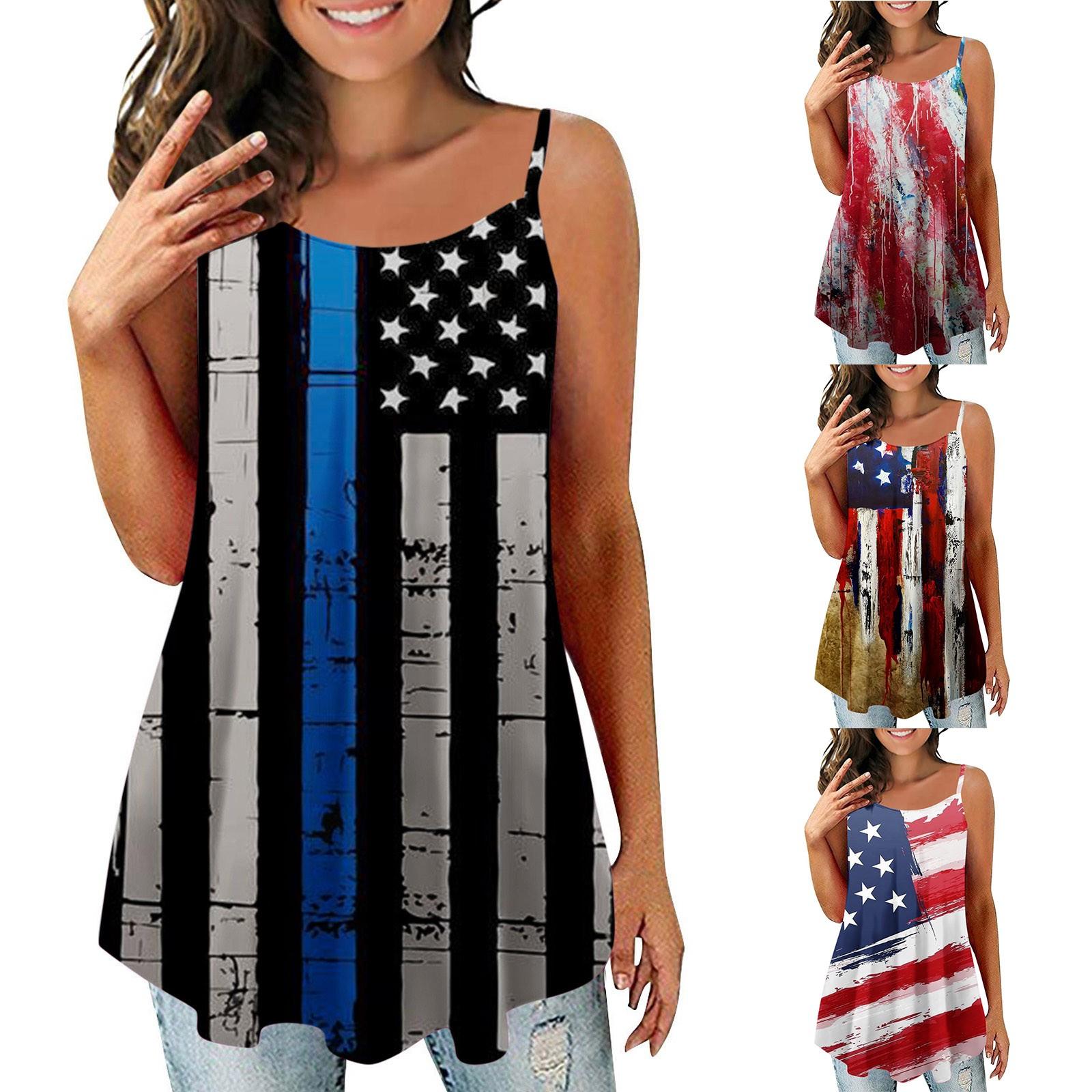 

Женская мода, жилет без рукавов с принтом, блузка с круглым вырезом, подтяжки, топы