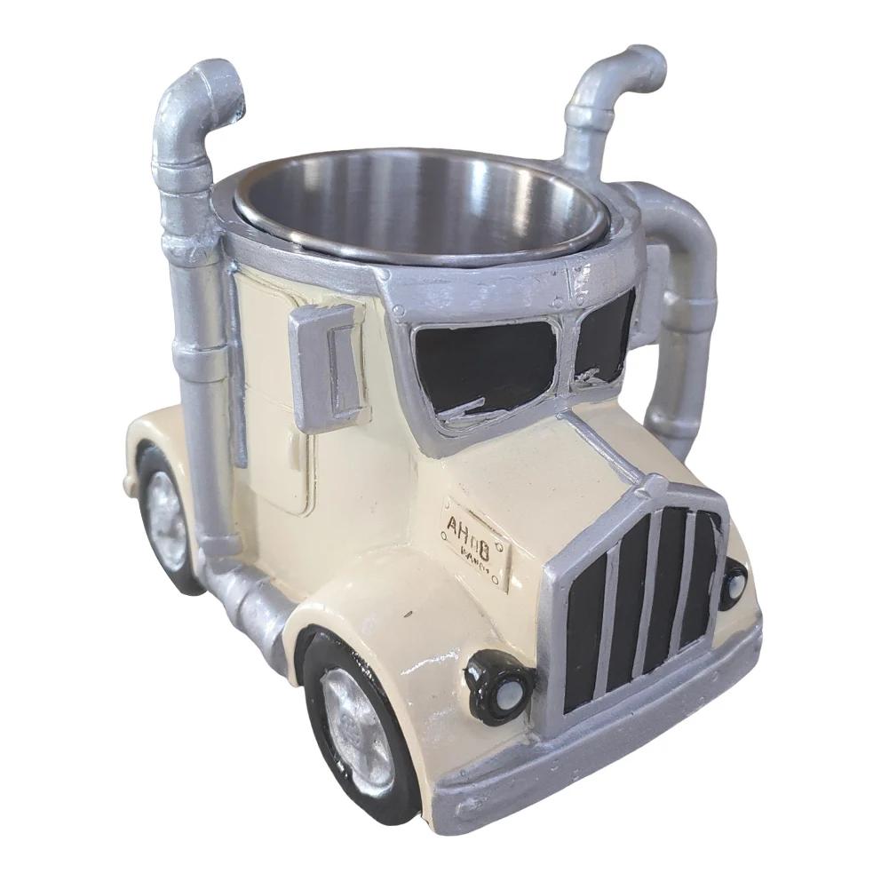 Semi-Truck Coffee Mugs Creative Truck Coffee Cup Resin Coffee Mug Gifts for Coffee & Truck Lovers