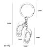 Portable Simulated Car Model Keychain Zinc Alloy Bag Charming Beach Slippers Pendant  for Women Men