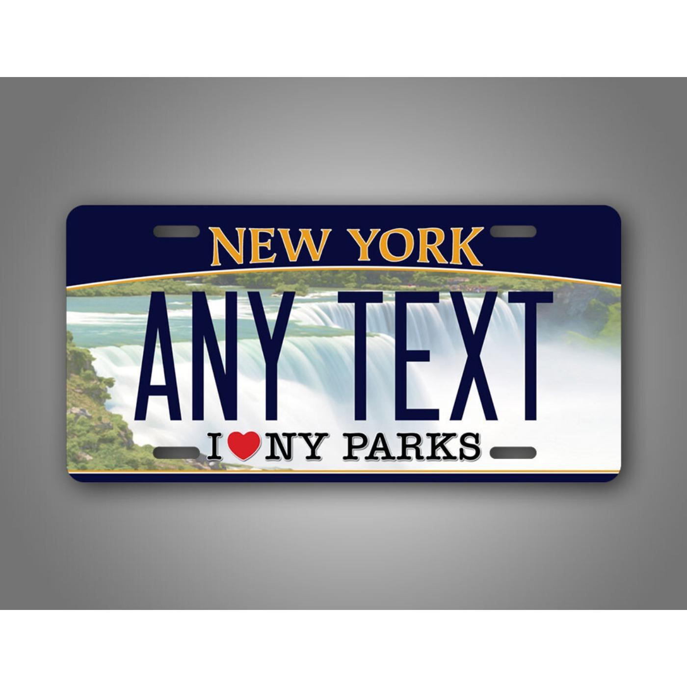 

Personalized New York License Plate Metal Tin Sign Waterproof for Car Home Garage Wall Decor зелёный