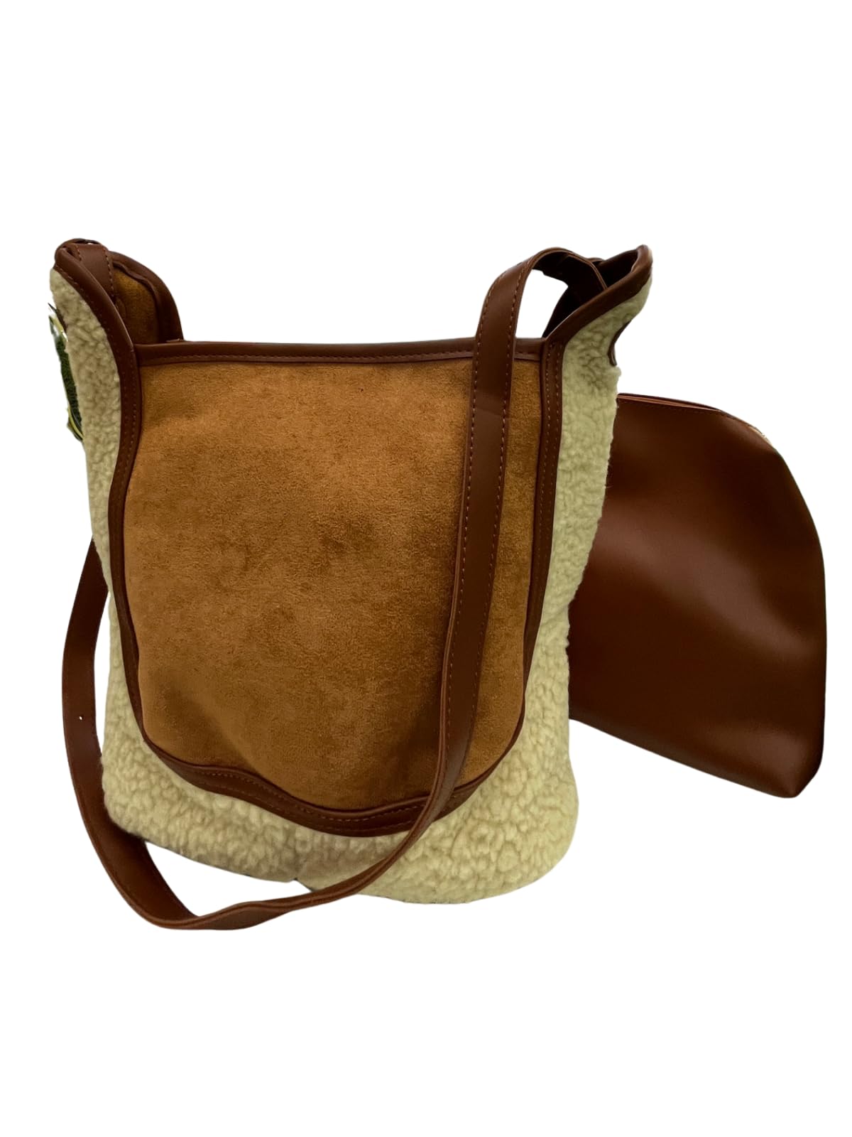 

Kanaelun Suede Tote Shoulder Bag for Women, Lightweight, Pouch, Large Capacity, Crossbody, Perfect for Daily Use, Commuting, School, Travel, and