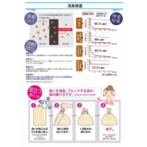 Household Japan Trash Bags, Trash Can Accessory AS05, Gray, Semi-Transparent, 100 Bags, 23 x 38cm