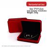Roter Samt Schmuckschatulle Set: Ring, Anhänger, Armband, Halskette Aufbewahrungs- und Geschenkbox