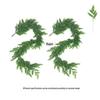 Artificial Norfolk Pine Wreath with Red Berries & Rattan Vines for Cross-Border Christmas Decoration