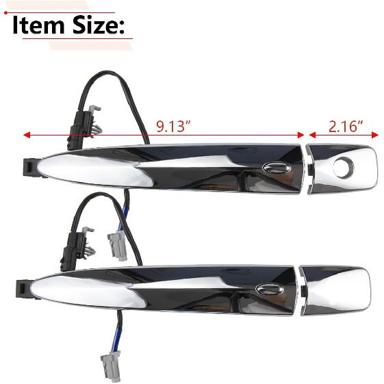 RLB-HILON Exterior Door Handle Compatible With Nissan Sentra 2013-2018 | For Nissan Murano Maxima 2009-2014 | For Nissan Leaf 2011-2017 Year