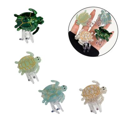 Ocean Animal Hair Claw for Teens Women Seaturtle Claw Clip Hair Clamps Female Hair Styling Tool Ponytail Hair Decoration