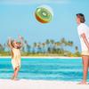 Balení 3 nafukovacích míčů do vody, 3D plážového míče, třpytivého míče do bazénu, nafukovacího míče na plavání na léto, k bazénu, na párty, na pláž, dárek k narozeninám