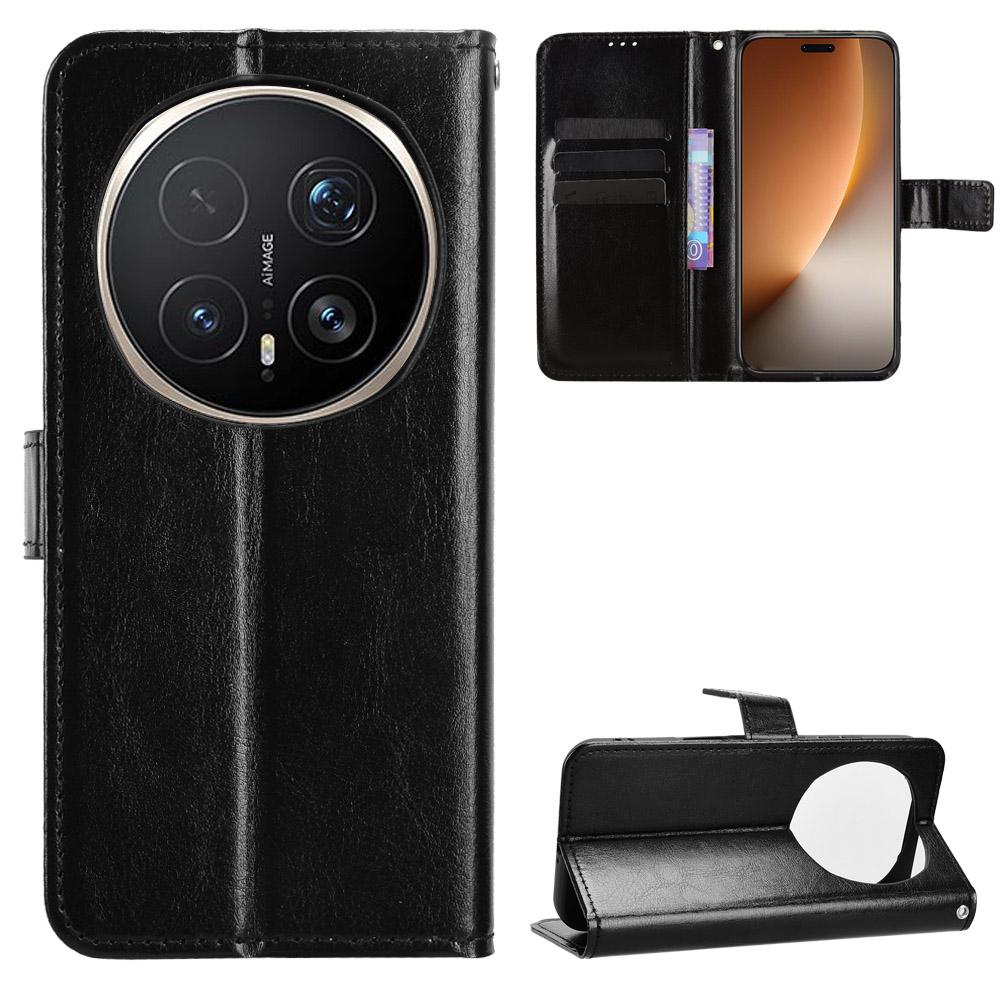 Flip Cover für Honor Magic8 Pro PU Leder Handyhülle Ganzkörperschutz [RFID-Blockierung] Brieftaschenhülle