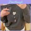 Y2k Heart Pendant Necklace With Geometric Alloy Design For Bohemian Fashion Fans