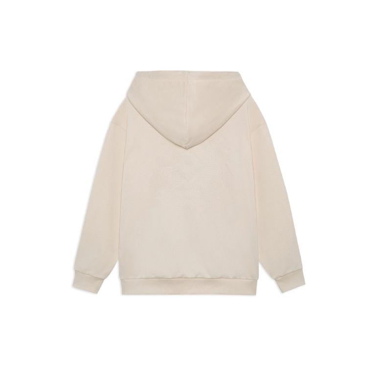 Li Ning Sweatshirts Unisex Beige Hooded Moderate Regular AWDS220-5