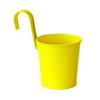Compact Wrought Iron Hanging Planter for Indoor/Outdoor Use