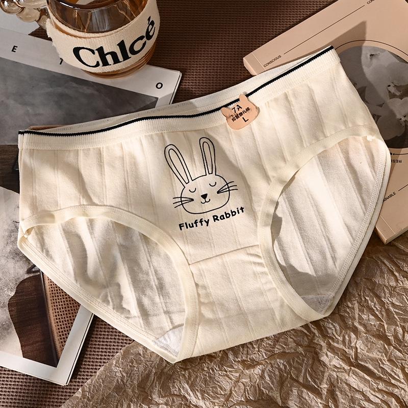 

Хлопковое нижнее белье для девочек со средней посадкой и мультяшным принтом, дышащая антибактериальная ткань с эластичной талией, 7 штук. Medium