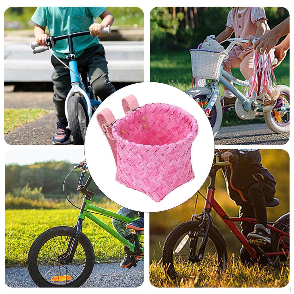 Children's Bicycle Basket, Front Storage Solution, Easy to Attach Gift for Kids