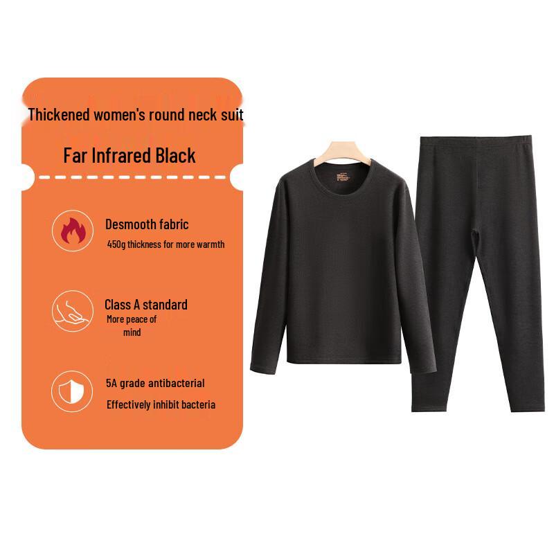 Женский комплект термобелья с круглым вырезом из немецкого велюра M-XXL