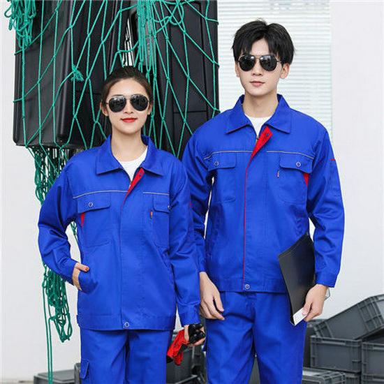 Langarm Arbeitskleidungs-Set für Damen und Herren - Strapazierfähige Uniform für Autoreparatur und Bau