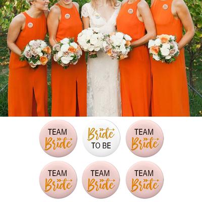 Bridal Shower Badges for Bride/Bridesmaids Bachelorette Party Supplies Hen Night Clothing Accessories for Women Girls