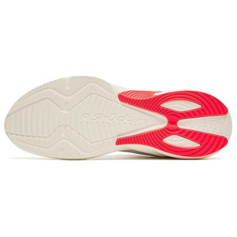 Anta DuCi4 Mesh Cushioned Slip-Resistant Low-Top Running Shoes Men's White Black Red Sneakers 112315520-2