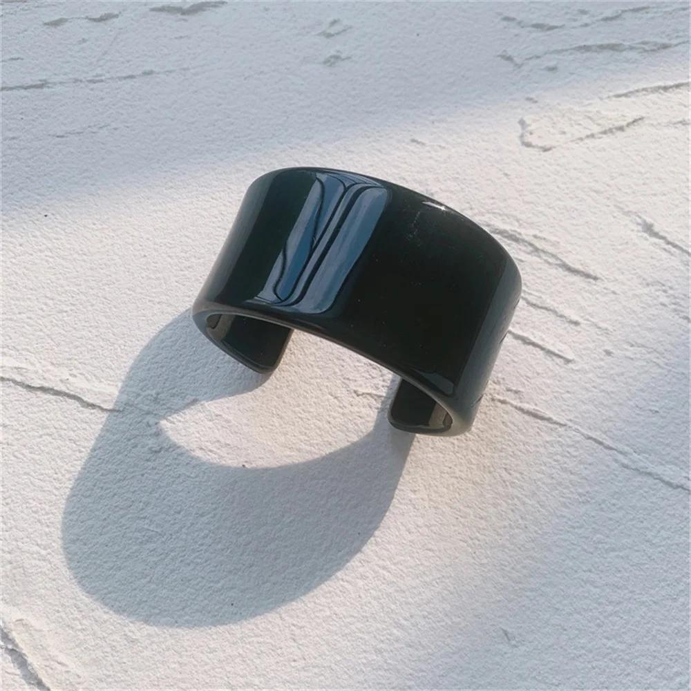 Fashion Cute Open Mouth Sweet Acrylic Bangle Temperament Texture Charm Daily Casual Resin Half Suitable The General Trend Public