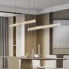Luxury chandelier dining table light Hotel Bar Kitchen Living Room lighting fixtures Modern Simple Long LED crystal hanging lamp