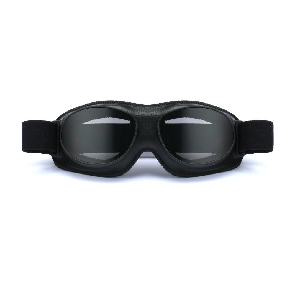 Retro Goggles, Motorcycle Riding Goggles Leather Frame UV Protection Locomotive Modification Accessories