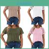 Polyester Lace Insert Short Sleeve Tshirt For Casual Office Wear