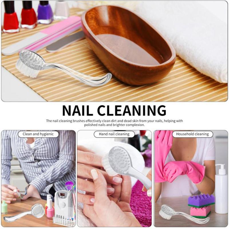 Soft Nail Dust Brushes Long Handle Nail Brushes Makeup Manicure Dust Remover Brush Makeup Acrylic Uv Gel Nails Products