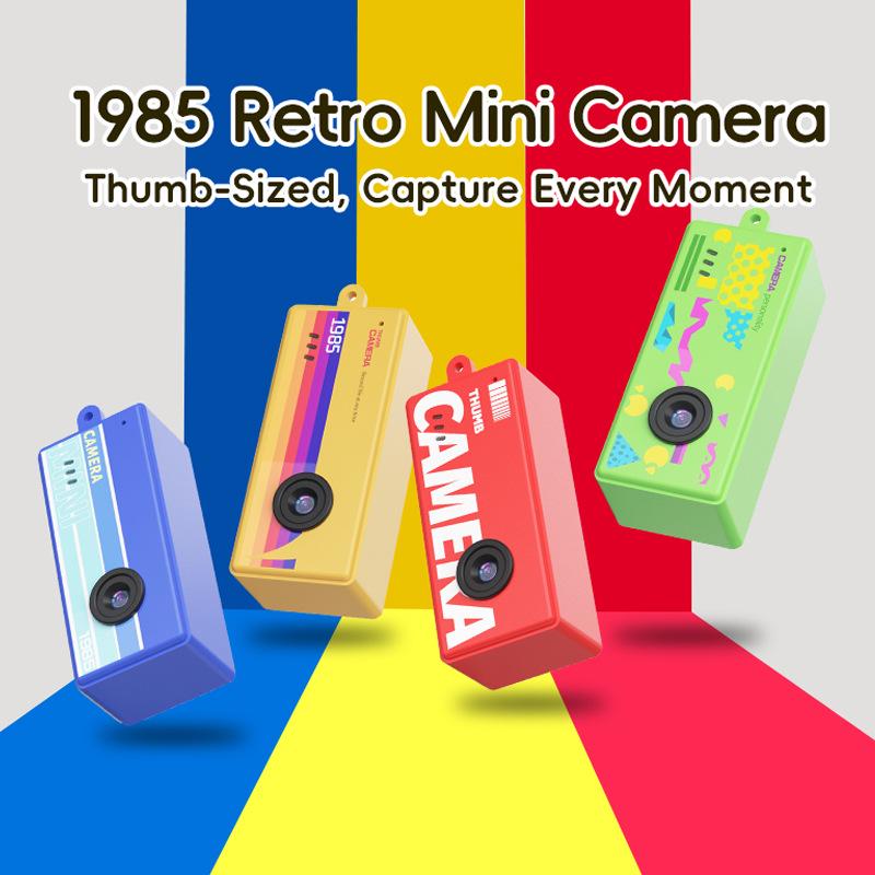 Retro Mini HD Thumb Camera for Kids with Lanyard