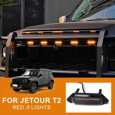 Fit for Chery Jetour Traveller 2023 Car Front Grille Light LED Daytime Running Decor Light Front Face Grille Lights T2