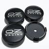 4 Stück Schwarz Silber OZ O.Z Racing Logo Emblem Auto Radnabenkappen 75MM 70MM Räder Nabenkappe Felge Nabenkappe Staubschutz Auto Zubehör
