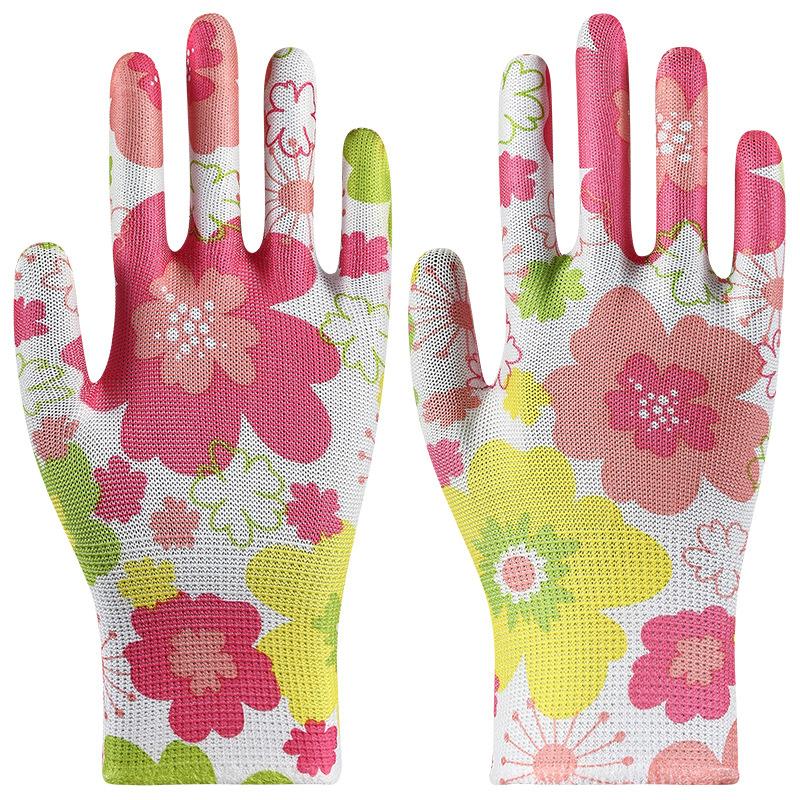 10 Pairs Gardening Labor Gloves for Women Nylon Outdoor Work Gloves Ideal for Planting Tasks